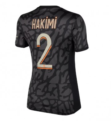 Maillot de foot Paris Saint-Germain Achraf Hakimi #2 Troisième Femmes 2023-24 Manches Courte